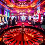 Experience the thrill of RR88 casino gaming with vibrant tables, cards, and exciting players.